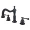 Kingston Brass KS1975BL 8" Widespread Bathroom Faucet, Oil Rubbed Bronze KS1975BL - alternate 1